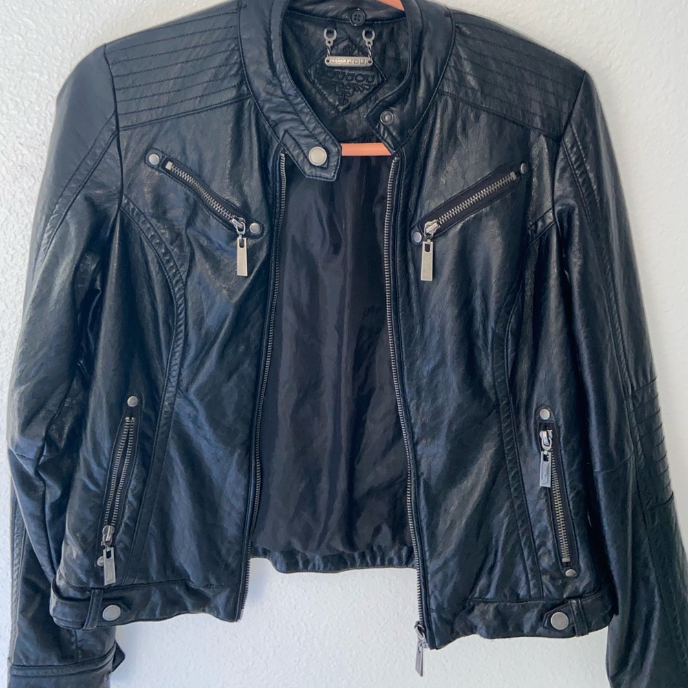 JOU JOU faux leather jacket